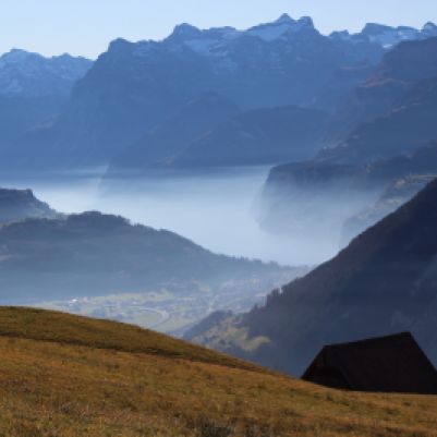fog in the Alps